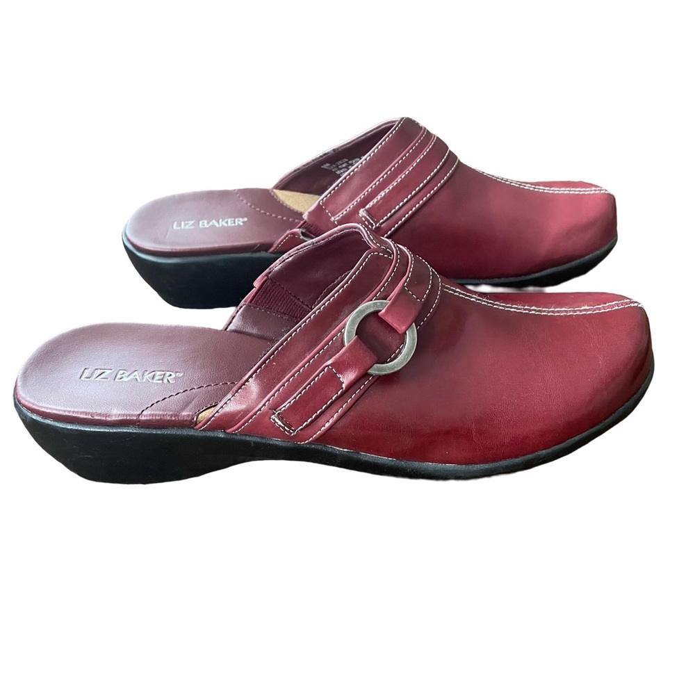 Liz Baker Red Clogs